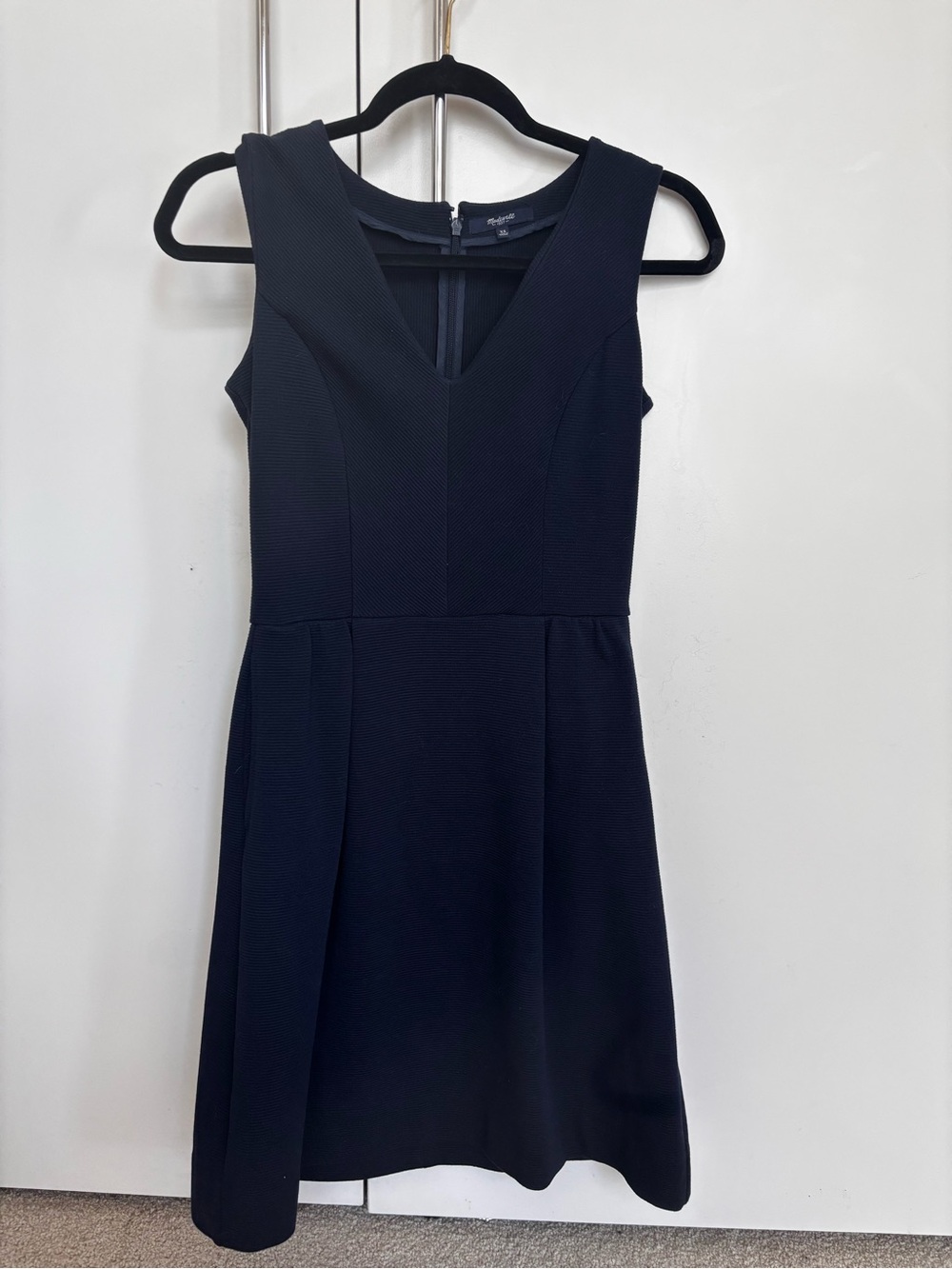Madewell Sleeveless V-Neck Fit-and-Flare Dress